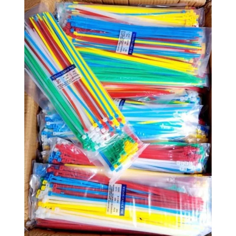 Lot de Colliers Serre-Câbles Nylon Multicolores