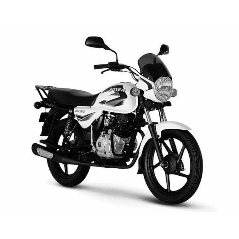 Moto Robuste Bajaj Boxer BM 150 Blanche