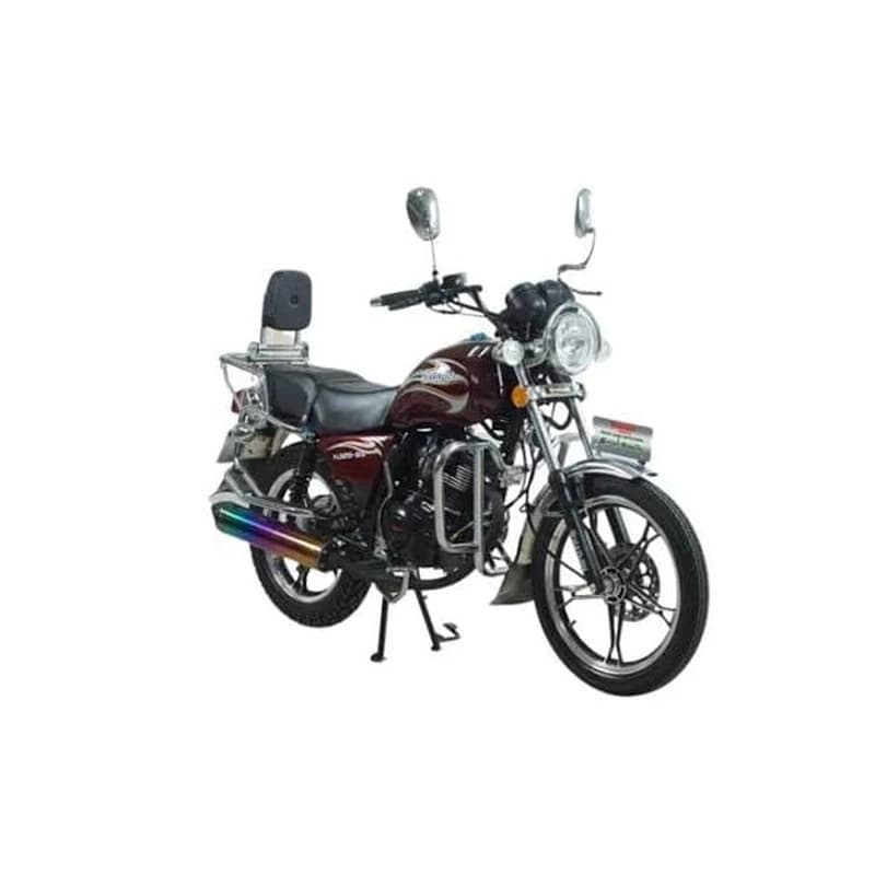 Moto Custom Haojin HJ125-8D Chopper Bordeaux
