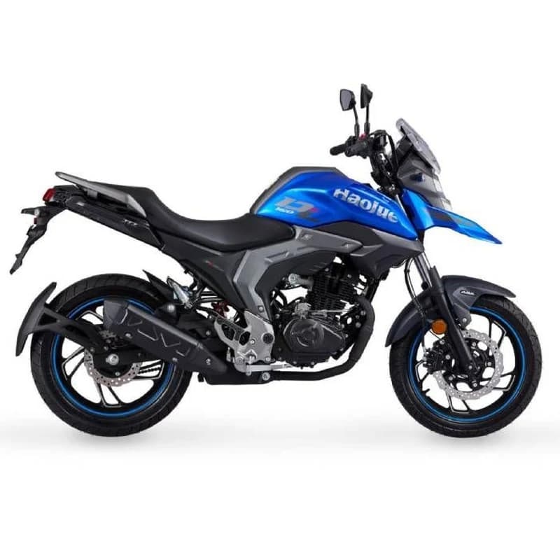 Moto Trail Routier Haojue DL 160 Aventure Bleue
