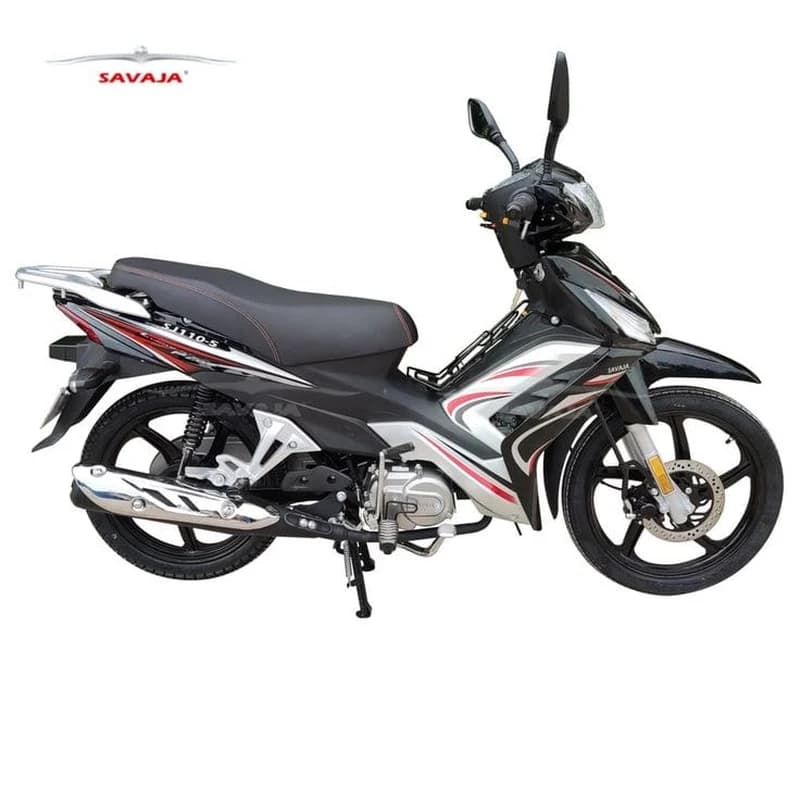 Moto Citadine Savaja SJ110-5 Noir & Argent