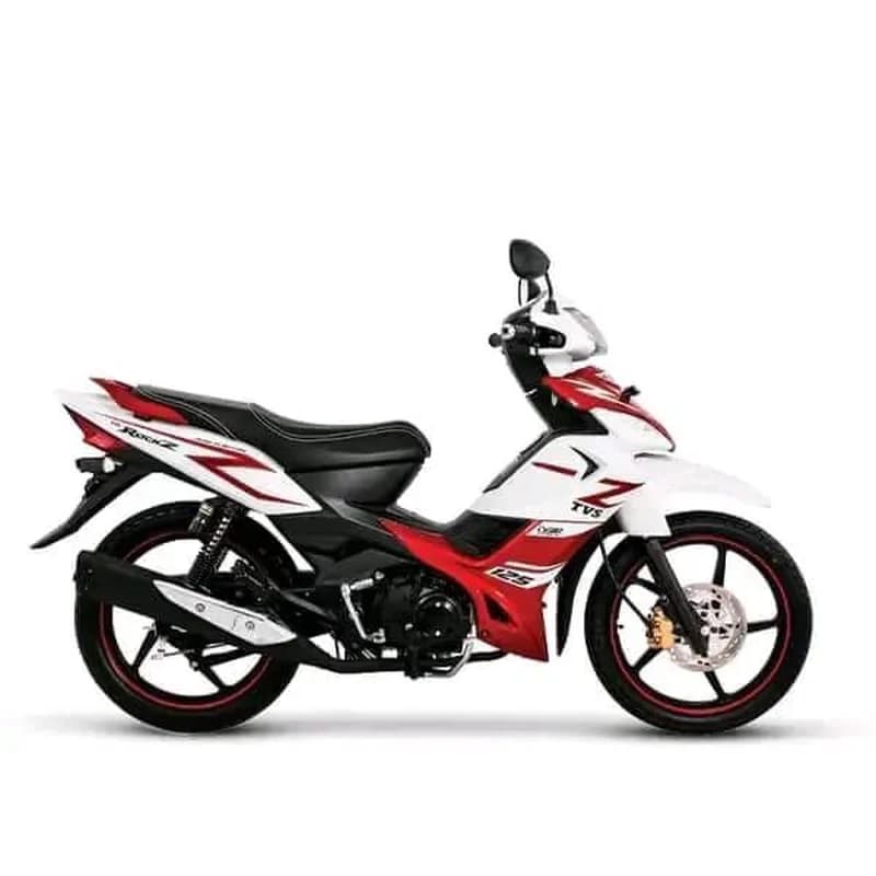 Moto Citadine TVS Rockz 125 Blanc & Rouge