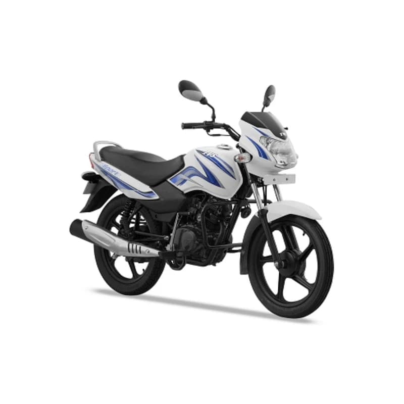 Moto Économique TVS Sport 100/110 Blanc & Bleu