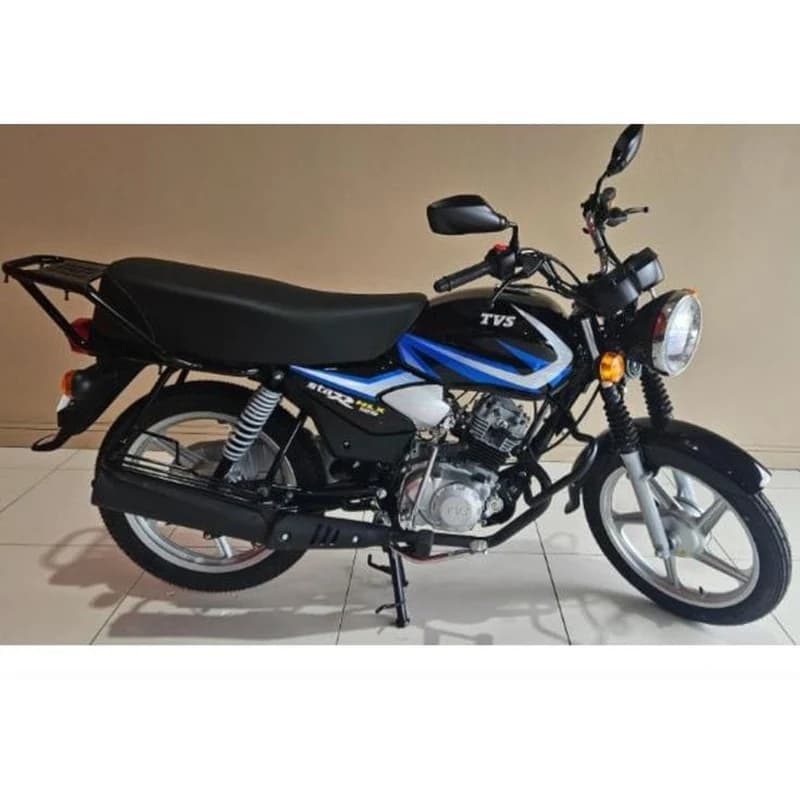 Moto Utilitaire TVS Star HLX 125 Noir & Bleu