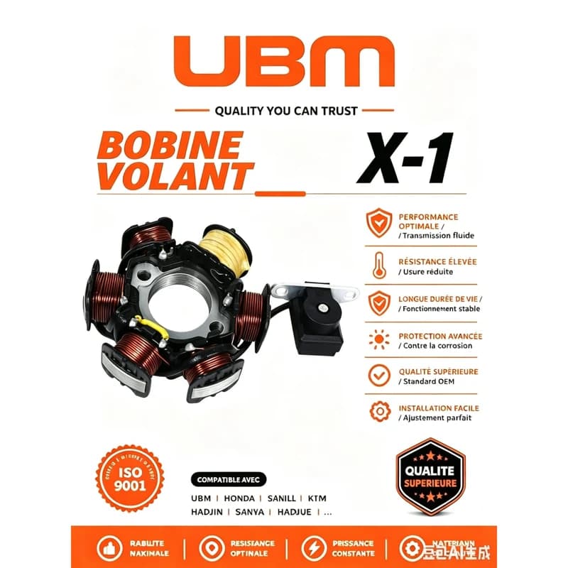 Bobine et Volant d'Allumage Stator X-1 UBM