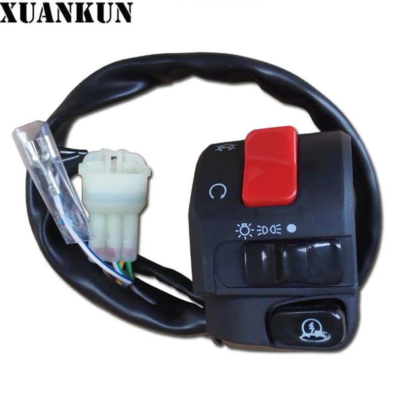Commodo Commutateur Guidon Moto Xuankun Multifonction