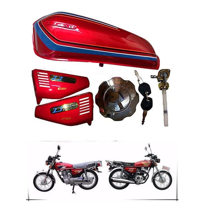 Kit Réservoir Rouge et Caches Latéraux ZJ125
